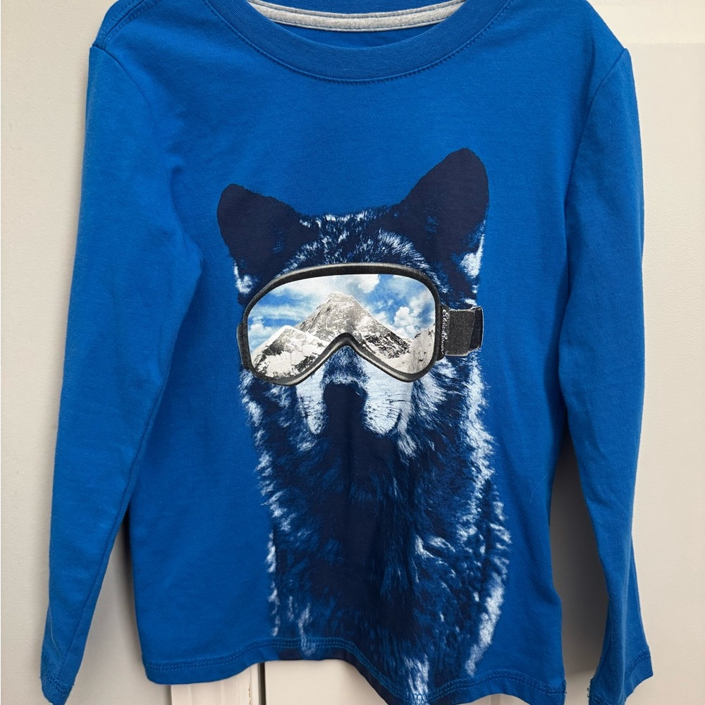 SOLD Eddie Bauer Kids Blue Graphic Long Sleeve Shirt